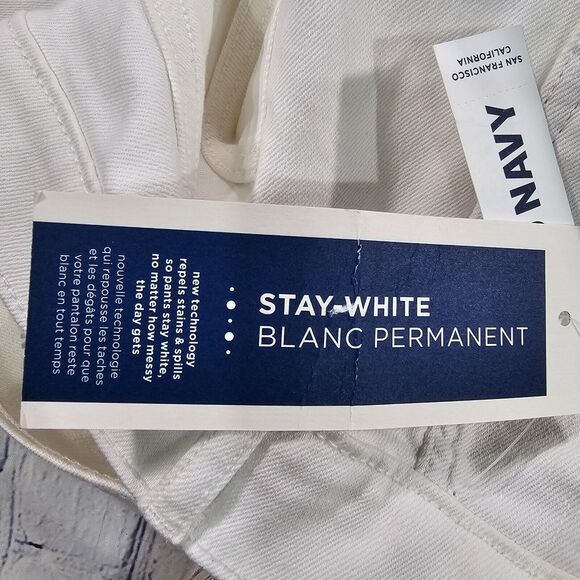 Old Navy WOMENS SIZE 16 Stay White Micro Flare Mid Rise Stretch Denim Jeans - Picture 10 of 11